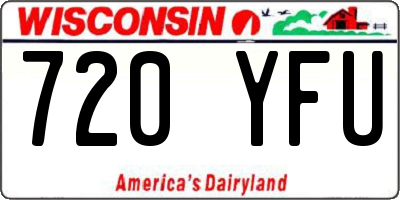 WI license plate 720YFU