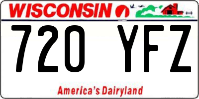 WI license plate 720YFZ