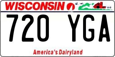 WI license plate 720YGA