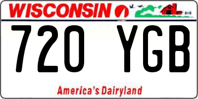 WI license plate 720YGB
