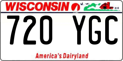 WI license plate 720YGC