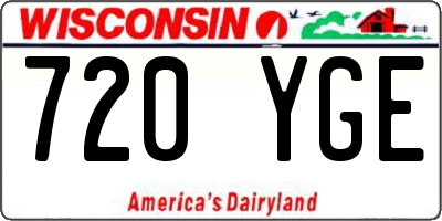 WI license plate 720YGE