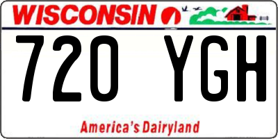 WI license plate 720YGH