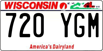 WI license plate 720YGM