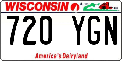 WI license plate 720YGN