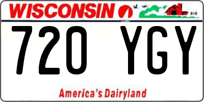 WI license plate 720YGY