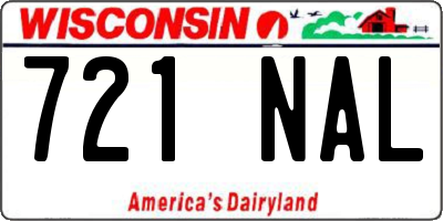 WI license plate 721NAL