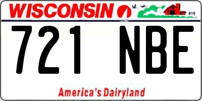WI license plate 721NBE