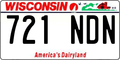 WI license plate 721NDN