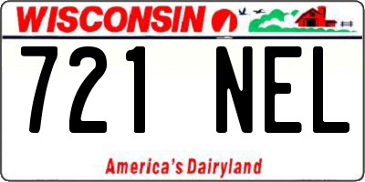 WI license plate 721NEL