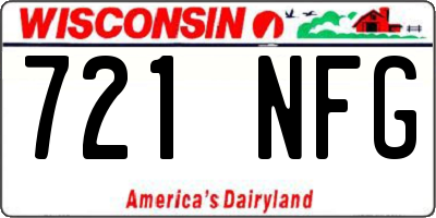 WI license plate 721NFG