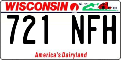 WI license plate 721NFH