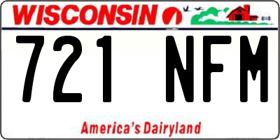 WI license plate 721NFM