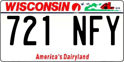 WI license plate 721NFY