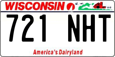 WI license plate 721NHT