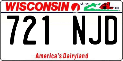 WI license plate 721NJD