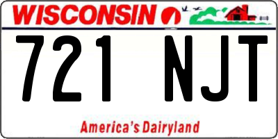 WI license plate 721NJT