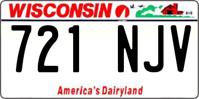 WI license plate 721NJV