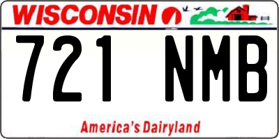 WI license plate 721NMB