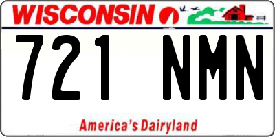 WI license plate 721NMN