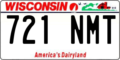 WI license plate 721NMT