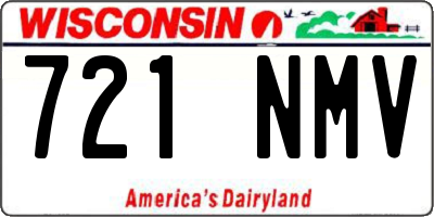 WI license plate 721NMV