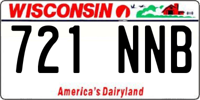 WI license plate 721NNB
