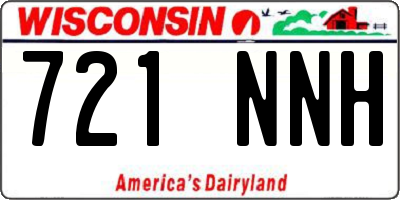 WI license plate 721NNH