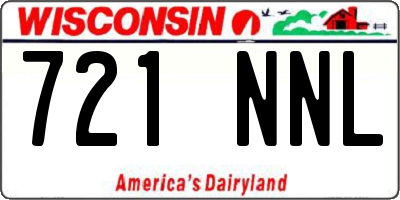 WI license plate 721NNL