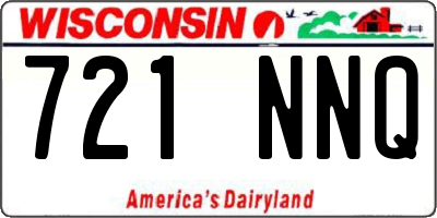 WI license plate 721NNQ