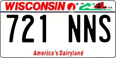 WI license plate 721NNS