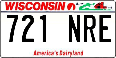 WI license plate 721NRE