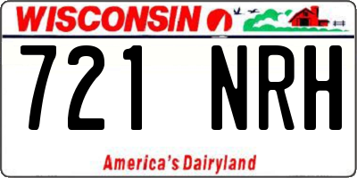 WI license plate 721NRH