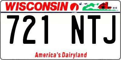 WI license plate 721NTJ