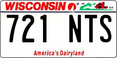 WI license plate 721NTS