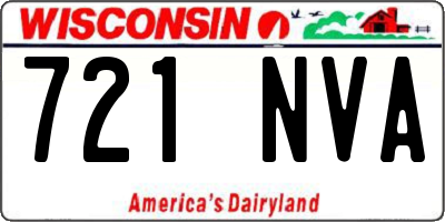 WI license plate 721NVA