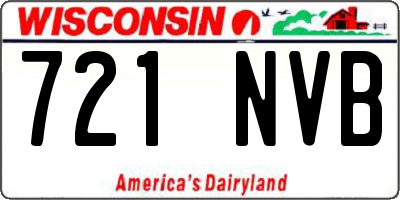 WI license plate 721NVB