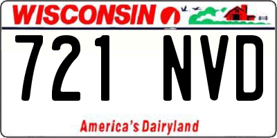 WI license plate 721NVD