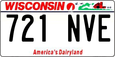 WI license plate 721NVE