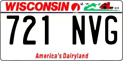 WI license plate 721NVG