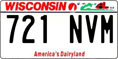 WI license plate 721NVM