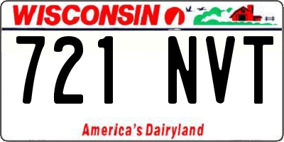 WI license plate 721NVT