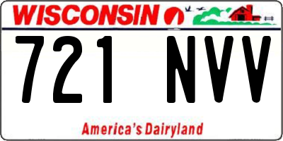 WI license plate 721NVV