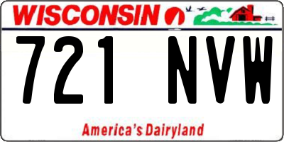 WI license plate 721NVW