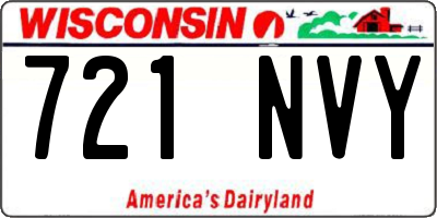 WI license plate 721NVY