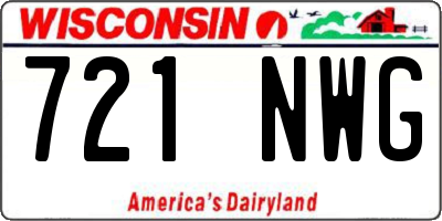 WI license plate 721NWG
