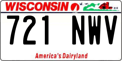 WI license plate 721NWV
