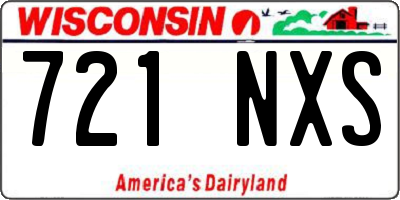 WI license plate 721NXS