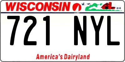 WI license plate 721NYL