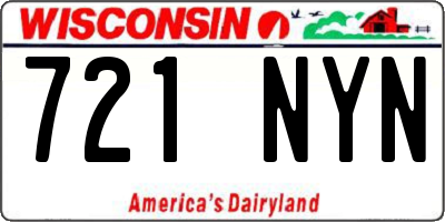 WI license plate 721NYN